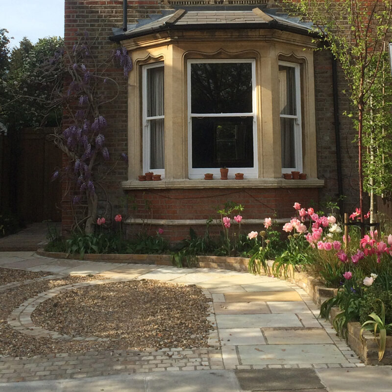 Cedars inventive front garden design from the portfolio of Studio Ikram